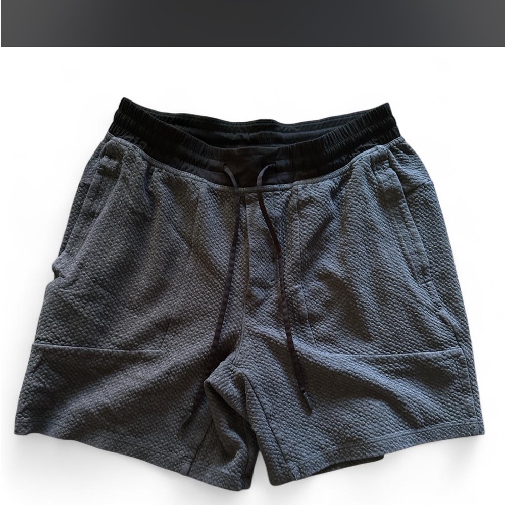 Men's Lululemon Gray Double Knit Textured Shorts
